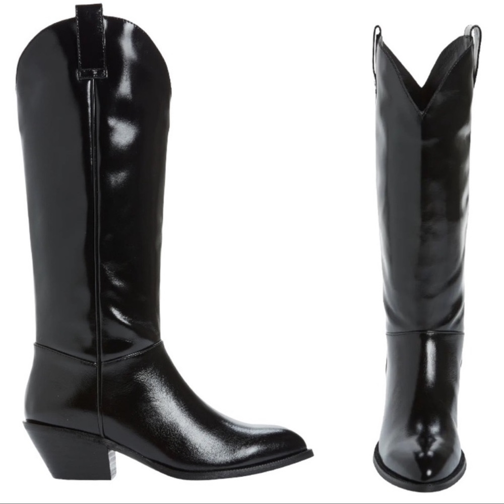 JEFFREY CAMPBELL Blade 2 Western Boot Black Size 7.5 US